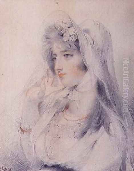 Portrait of Mrs Angerstein Oil Painting by Sir Thomas Lawrence