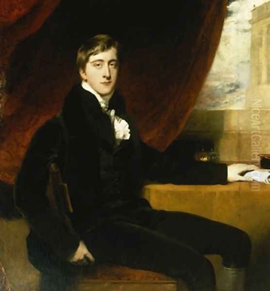 Portrait of William Spencer Cavendish 2 Oil Painting by Sir Thomas Lawrence