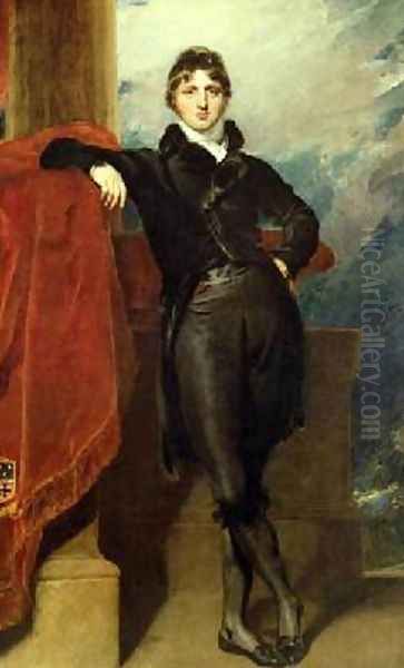 Lord Granville Leveson Gower Later 1st Earl Granville Oil Painting by Sir Thomas Lawrence