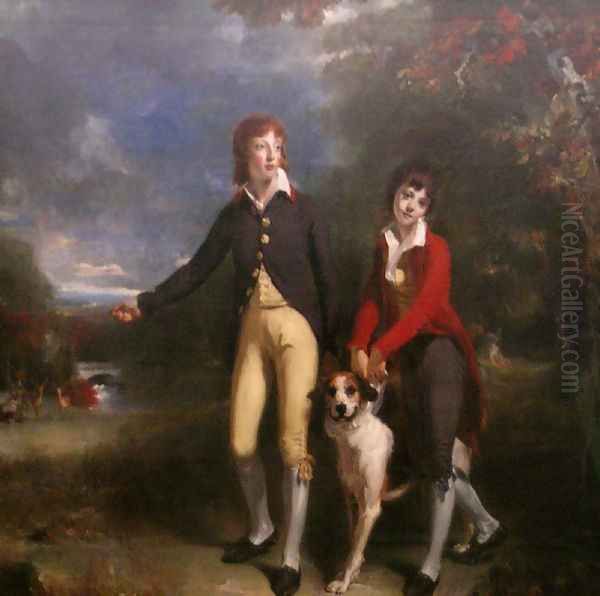 The Two Sons of the 1st Earl of Talbot Oil Painting by Sir Thomas Lawrence