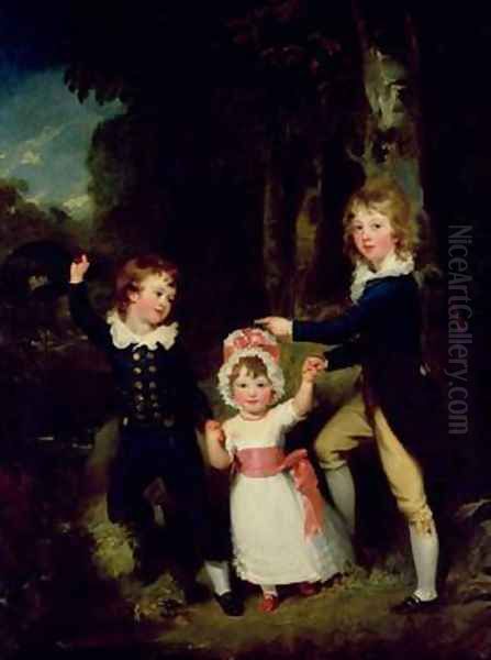 Portrait of the Children of Lord George Cavendish Oil Painting by Sir Thomas Lawrence