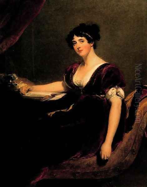 Mrs. Isaac Cuthbert Oil Painting by Sir Thomas Lawrence