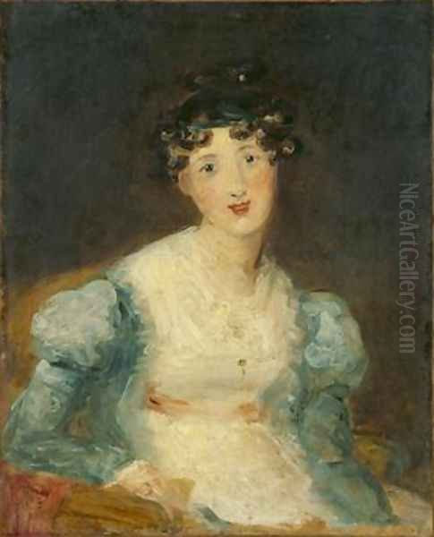 Young Lady Seated Oil Painting by Sir Thomas Lawrence