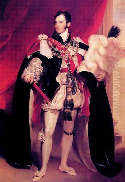 Leopold I; King of the Belgians Order of the Garter Oil Painting by Sir Thomas Lawrence