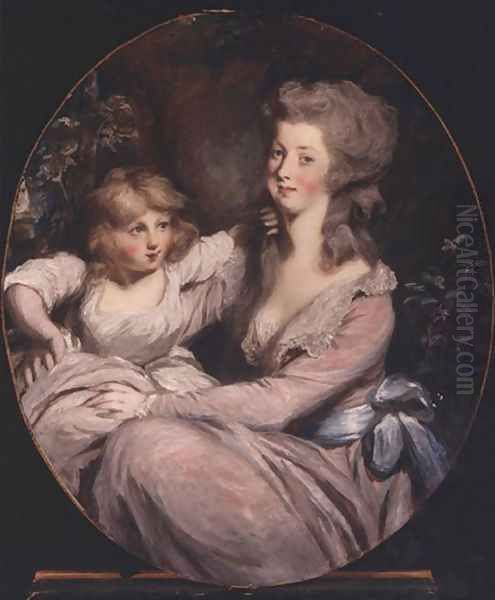 Peggy Shippen and daughter Oil Painting by Sir Thomas Lawrence