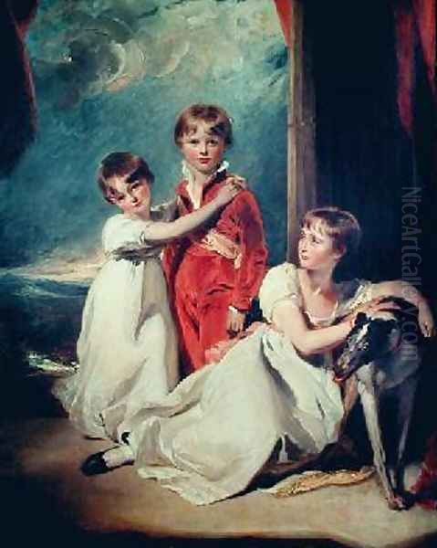 Portrait of the Fluyder Children Oil Painting by Sir Thomas Lawrence