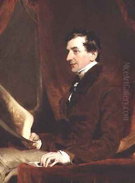 Portrait of Samuel Woodburn Oil Painting by Sir Thomas Lawrence