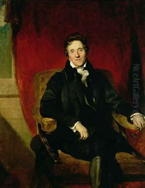 Portrait of Sir John Soane 1753-1837 Oil Painting by Sir Thomas Lawrence