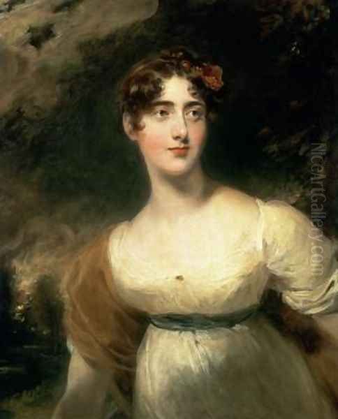 Portrait of Lady Emily Harriet Wellesley Pole Oil Painting by Sir Thomas Lawrence