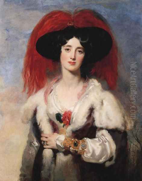 Lady Peel 1827 Oil Painting by Sir Thomas Lawrence