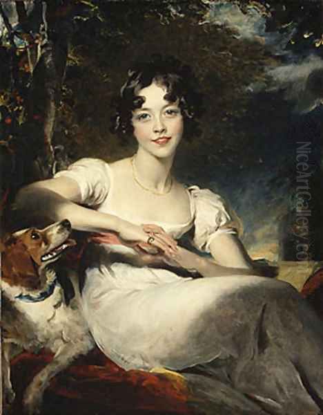 Lady Harriet Maria Conyngham Later Lady Somerville Oil Painting by Sir Thomas Lawrence