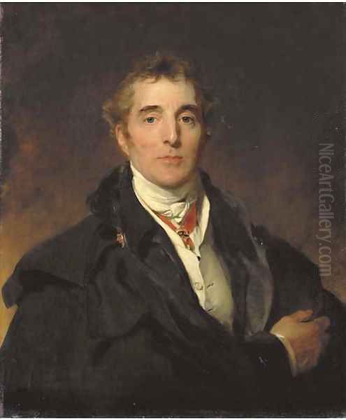 Portrait of Arthur Wellesley, 1st Duke of Wellington, K.G., K.B., M.P. (1769-1852) Oil Painting by Sir Thomas Lawrence