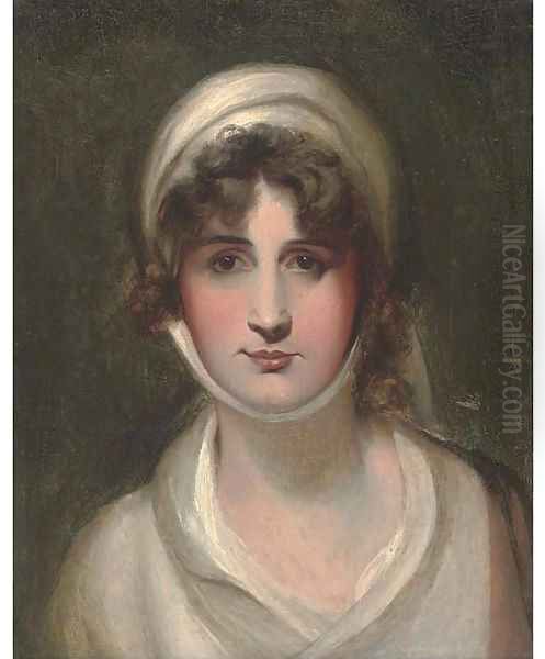 Portrait of Mary Siddons, bust-length Oil Painting by Sir Thomas Lawrence