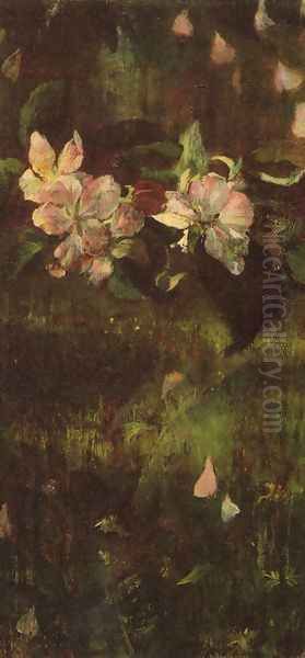 Apple Blossoms2 Oil Painting by John La Farge