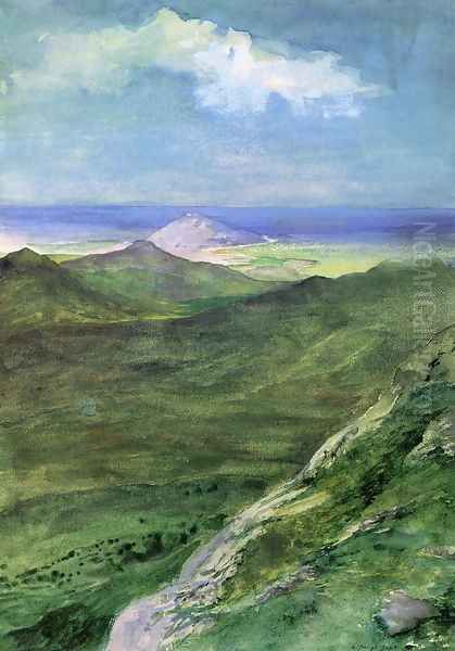 The Great Pali Oil Painting by John La Farge