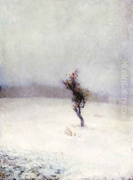 Snow Storm Oil Painting by John La Farge