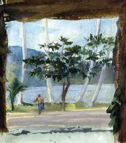 Late Afternoon Fagaloa Bay Oil Painting by John La Farge