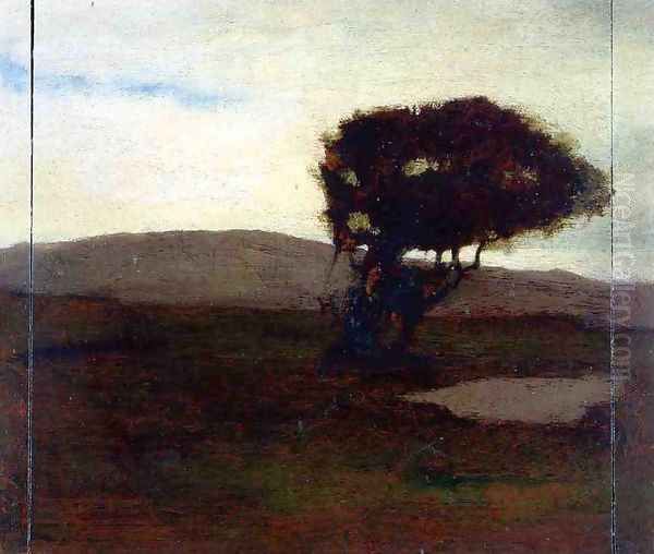 Rising Of East Wind Newport Oil Painting by John La Farge