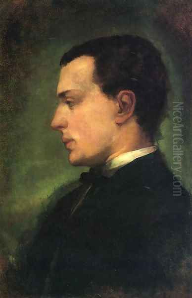 Portrait Of Henry James The Novelist Oil Painting by John La Farge