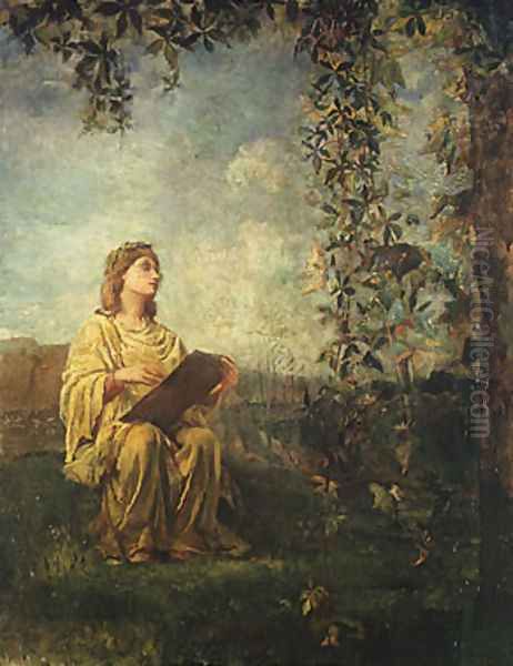 The Muse of Painting Oil Painting by John La Farge