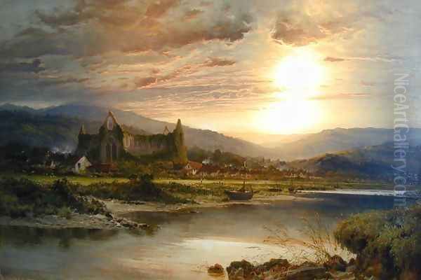 Tintern Abbey Oil Painting by Benjamin Williams Leader