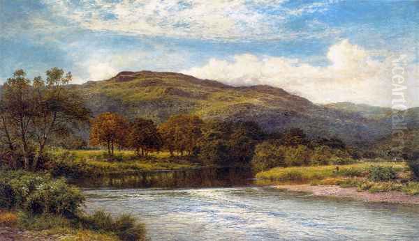 The Conway Near Bettws y Coed Oil Painting by Benjamin Williams Leader