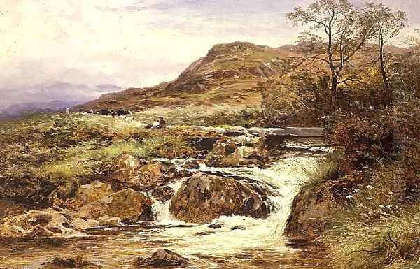 Summertime near Dolgelly North Wales 1881 Oil Painting by Benjamin Williams Leader