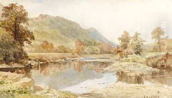 Betws-y-Coed Oil Painting by Benjamin Williams Leader