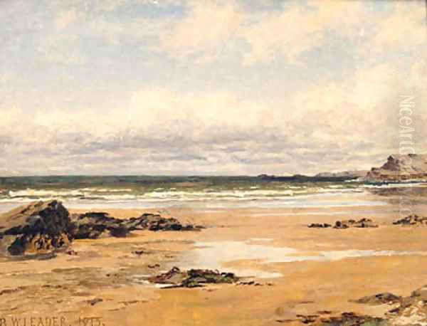 On The Kentish Coast Oil Painting by Benjamin Williams Leader