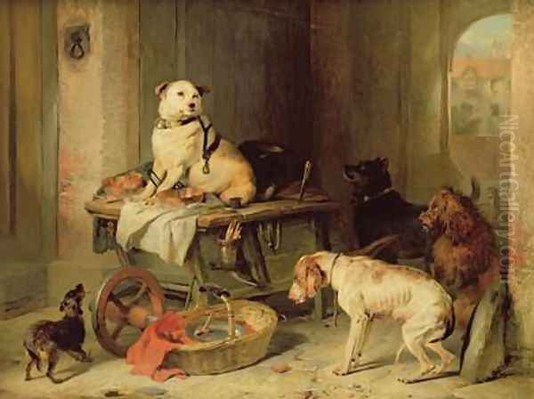 A Jack in Office Oil Painting by Sir Edwin Henry Landseer