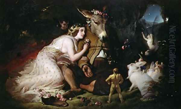 Scene from A Midsummer Nights Dream Oil Painting by Sir Edwin Henry Landseer