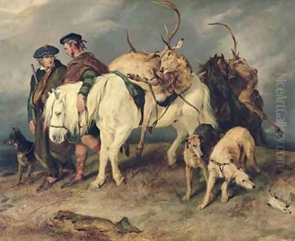 The Deerstalkers Return Oil Painting by Sir Edwin Henry Landseer