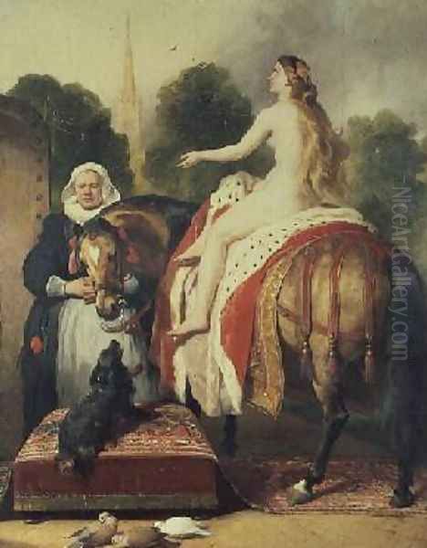 Lady Godivas Prayer Oil Painting by Sir Edwin Henry Landseer