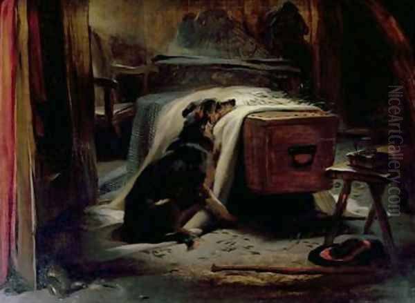 The Old Shepherds Chief Mourner Oil Painting by Sir Edwin Henry Landseer