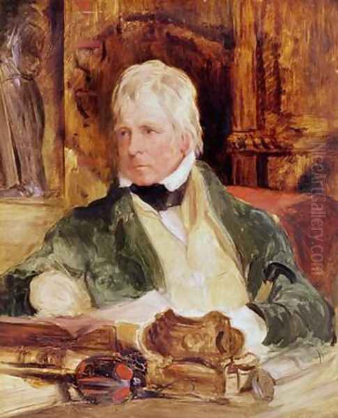 Portrait of Sir Walter Scott Oil Painting by Sir Edwin Henry Landseer