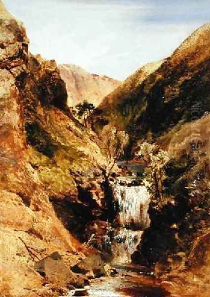 Highland Stream or Highland Landscape Glen Tilt Oil Painting by Sir Edwin Henry Landseer