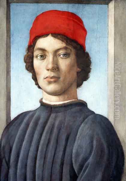 Portrait of a Youth c. 1485 Oil Painting by Filippino Lippi