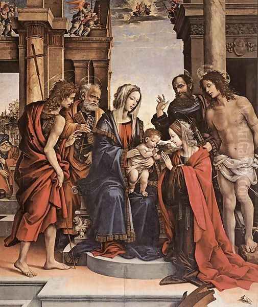 The Marriage Of St Catherine Oil Painting by Filippino Lippi