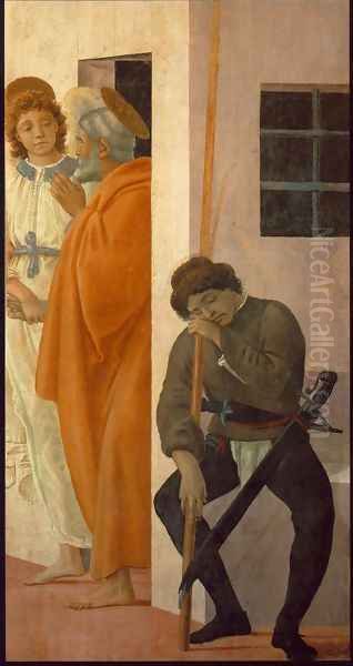 St Peter Freed from Prison 1481-82 Oil Painting by Filippino Lippi