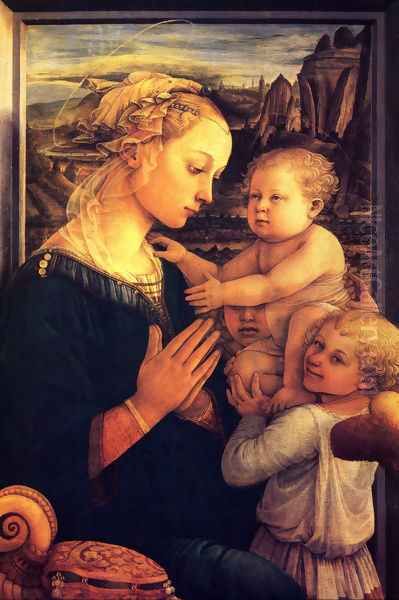 Virgin With Chilrden Oil Painting by Filippino Lippi