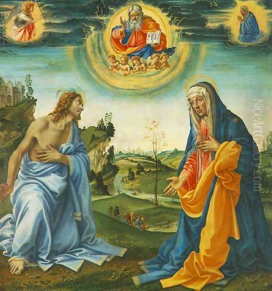 The Intervention of Christ and Mary Oil Painting by Filippino Lippi