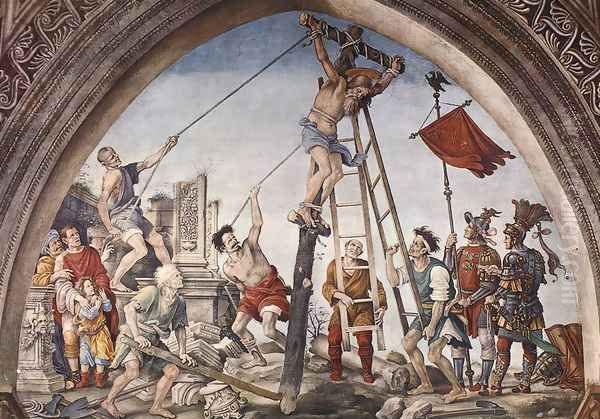 Crucifixion of St Philip 1502 Oil Painting by Filippino Lippi