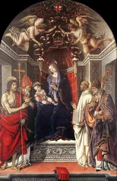 Signoria Altarpiece (Pala degli Otto) 1486 Oil Painting by Filippino Lippi