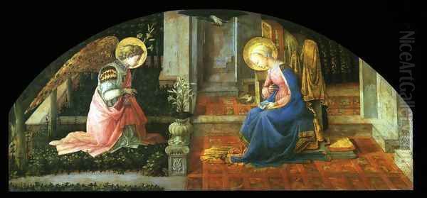 The Annunciation Oil Painting by Filippino Lippi