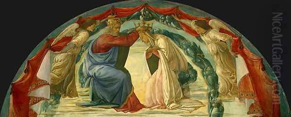 The Coronation of the Virgin c. 1480 Oil Painting by Filippino Lippi