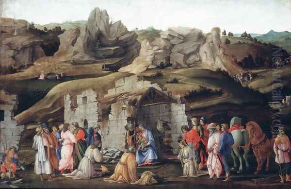 The Adoration Of The Magi Oil Painting by Filippino Lippi