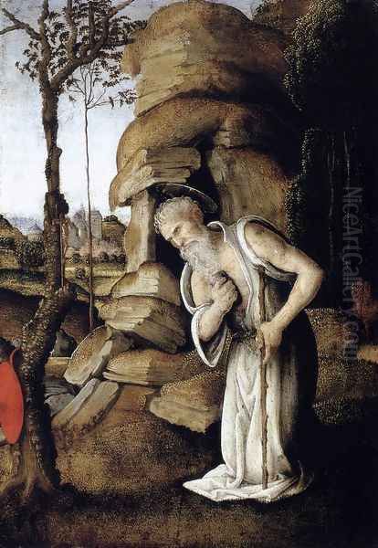 The Penitent St Jerome c. 1485 Oil Painting by Filippino Lippi