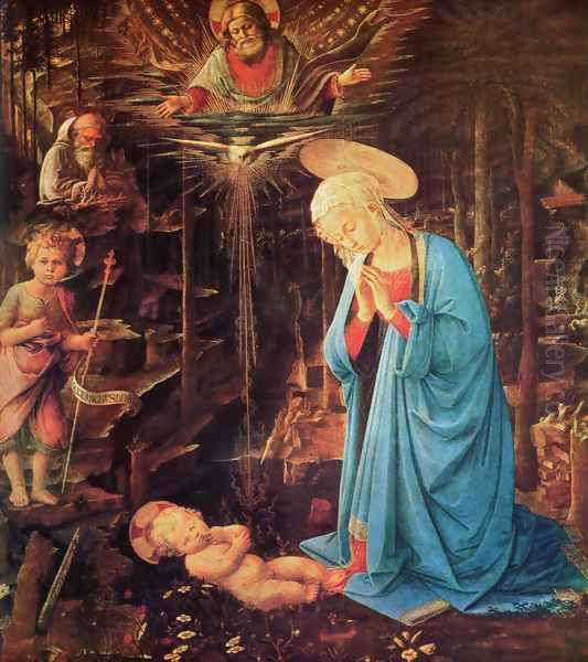 Virgin and Child Oil Painting by Filippino Lippi