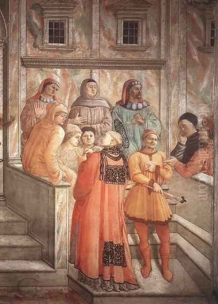 Disputation in the Synagogue (detail) Oil Painting by Filippino Lippi