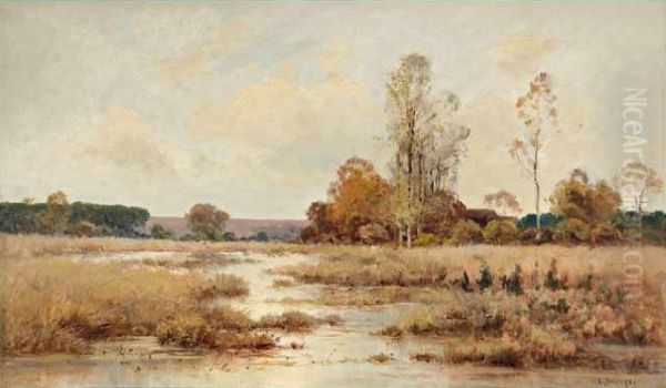 Paysage De Sologne Oil Painting by Pierre-Emmanuel Damoye